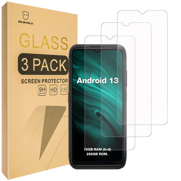 Mr.Shield [3-Pack] Screen Protector For AGM H6 [Tempered Glass