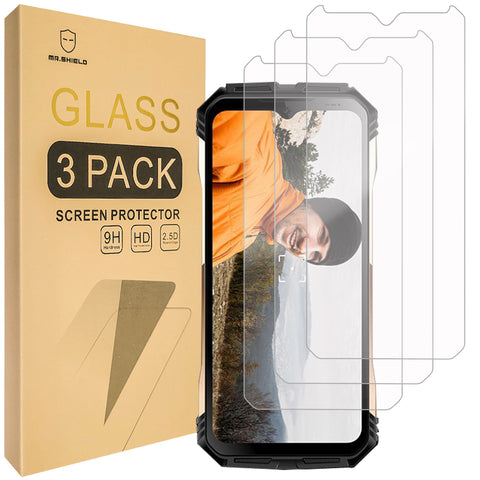 Mr.Shield Screen Protector compatible with DOOGEE S118 [Tempered Glass] [3-PACK] [Japan Glass with 9H Hardness]