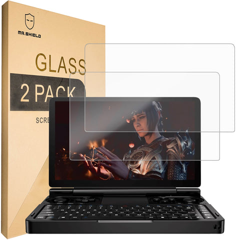 Mr.Shield Screen Protector compatible with GPD Win Mini [Tempered Glass] [2-PACK] [Japan Glass with 9H Hardness]