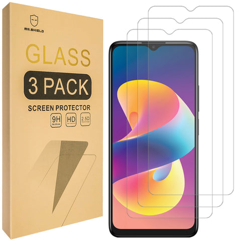 Mr.Shield Screen Protector compatible with TCL 50 LE [Tempered Glass] [3-PACK] [Japan Glass with 9H Hardness]
