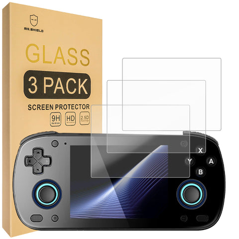 Mr.Shield Screen Protector compatible with Retroid Pocket Mini [RP Mini] [Tempered Glass] [3-Pack] [Japan Glass with 9H Hardness]