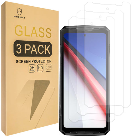 Mr.Shield Screen Protector compatible with Doogee DK10 [Tempered Glass] [3-PACK] [Japan Glass with 9H Hardness]