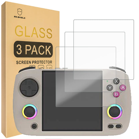 Mr.Shield Screen Protector compatible with Anbernic RG CubeXX [Tempered Glass] [3-PACK] [Japan Glass with 9H Hardness]