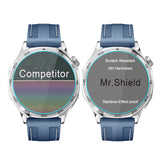 Mr.Shield Screen Protector compatible with HUAWEI Watch GT 5 GT5 [46mm] [Tempered Glass] [3-PACK] [Japan Glass with 9H Hardness]