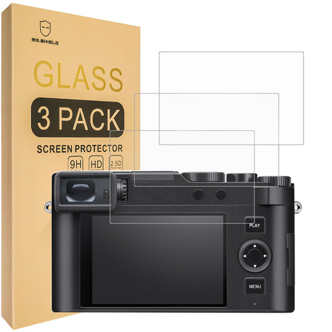 Mr.Shield Screen Protector compatible with Leica D-LUX 8 / D-LUX 7 [Tempered Glass] [3-PACK] [Japan Glass with 9H Hardness]