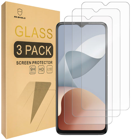 Mr.Shield Screen Protector compatible with ZTE Blade A34 [Tempered Glass] [3-PACK] [Japan Glass with 9H Hardness]