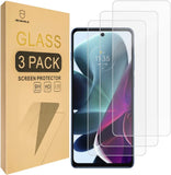 Mr.Shield [3er-Pack] Entwickelt für Motorola G200 5G / MOTO G200 5G [Gehärtetes Glas] [Japanisches Glas mit 9H-Härte] Displayschutzfolie mit lebenslangem Ersatz