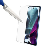 Mr.Shield [3er-Pack] Entwickelt für Motorola G200 5G / MOTO G200 5G [Gehärtetes Glas] [Japanisches Glas mit 9H-Härte] Displayschutzfolie mit lebenslangem Ersatz