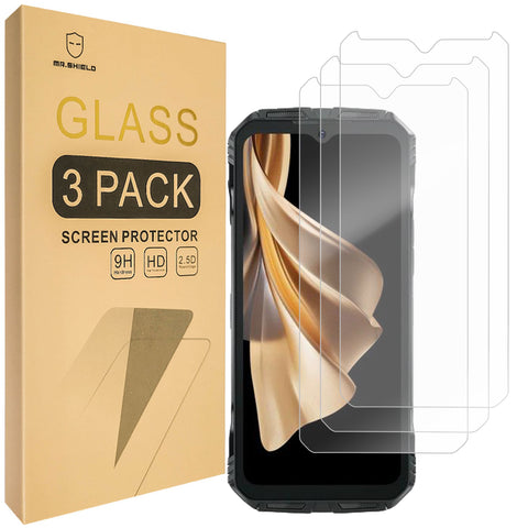 Mr.Shield Screen Protector compatible with DOOGEE S punk [Tempered Glass] [3-PACK] [Japan Glass with 9H Hardness]