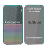 Mr.Shield Screen Protector compatible with Google Pixel 9 / Pixel 9 Pro [Fingerprint Unlock Compatible] [3-Pack] [Tempered Glass] [Japan Glass with 9H Hardness]