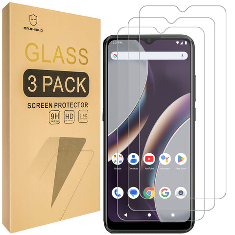 Mr.Shield Screen Protector compatible with BLU G43 [Tempered Glass] [3-PACK] [Japan Glass with 9H Hardness]