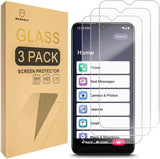 Mr.Shield [3-Pack] Designed For Lively Jitterbug Smart3 [Upgrade Maximum Cover Screen Version] [Tempered Glass] [Japan Glass with 9H Hardness] Screen Protector with Lifetime Replacement