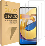 Mr.Shield [3-Pack] Designed For Xiaomi Poco M4 Pro 5G [Tempered Glass] [Japan Glass with 9H Hardness] Screen Protector with Lifetime Replacement