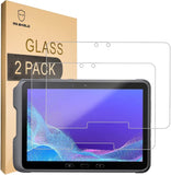 Mr.Shield [2er-Pack] Displayschutzfolie aus gehärtetem Glas für Samsung Galaxy Tab Active4 Pro mit lebenslangem Ersatz