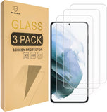 Mr.Shield [3-Pack] Designed For Samsung (Galaxy S21 FE 5G) [Fingerprint Unlock Compatible] [Tempered Glass] [Japan Glass with 9H Hardness] Screen Protector with Lifetime Replacement