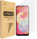 Mr.Shield [3-Pack] Designed For Samsung Galaxy A04e / Galaxy M04 / Galaxy F04 / Galaxy F14 [Upgrade Maximum Cover Screen Version] [Tempered Glass] [Japan Glass with 9H Hardness] Screen Protector with Lifetime Replacement