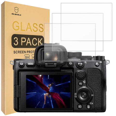 Mr.Shield Screen Protector compatible with Sony Alpha A7S III A7SIII 7S III Camera [Tempered Glass] [Japan Glass with 9H Hardness]