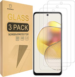 Mr.Shield [3er-Pack] Entwickelt für Motorola Moto G73 5G [Gehärtetes Glas] [Japanisches Glas mit 9H-Härte] Displayschutzfolie mit lebenslangem Ersatz