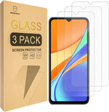 Mr.Shield [3er-Pack] Entwickelt für Xiaomi (Redmi 9C) [Gehärtetes Glas] [Japanisches Glas mit 9H-Härte] Displayschutzfolie mit lebenslangem Ersatz