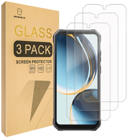 Mr.Shield Screen Protector compatible with FOSSiBOT F105 [Tempered Glass] [3-PACK] [Japan Glass with 9H Hardness]