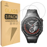 Mr.Shield Screen Protector compatible with HUAWEI WATCH GT 5 Pro [46mm] [Tempered Glass] [3-PACK] [Japan Glass with 9H Hardness]