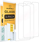 Mr.Shield [3er-Pack] entwickelt für LG Q60 [gehärtetes Glas] Displayschutzfolie [japanisches Glas mit 9H-Härte] mit lebenslangem Ersatz
