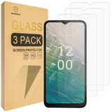 Mr.Shield [3-Pack] Screen Protector For Nokia C32 [Tempered Glass] [Japan Glass with 9H Hardness] Screen Protector with Lifetime Replacement