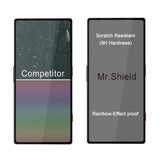 Mr.Shield [3-Pack] Screen Protector For ZTE Nubia Red Magic 9 Pro/Red Magic 9 Pro+ [Japan Tempered Glass] [9H Hardness] [Full Screen Glue Cover] Screen Protector