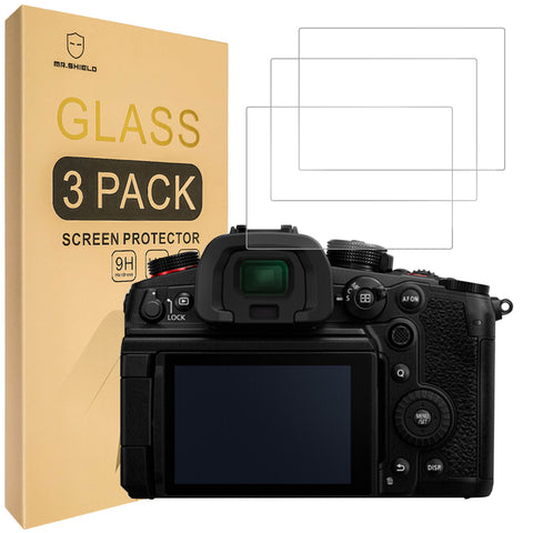 Mr.Shield [3-Pack] Screen Protector For Panasonic Lumix S5II / S5IIX / S5, Lumix DMC-GX8 GX85 GX80, Lumix LX10 LX10 II LX15 [Tempered Glass] [Japan Glass with 9H Hardness] Screen Protector