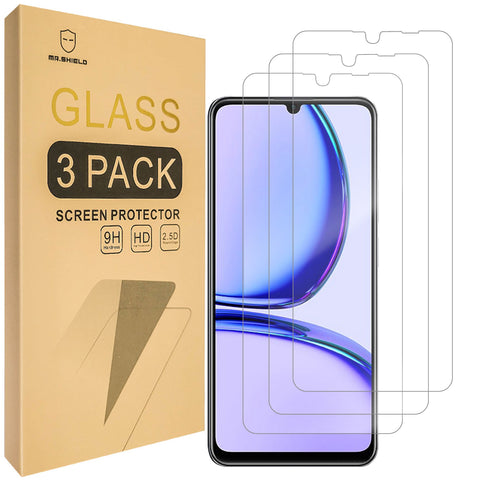 Mr.Shield [3-Pack] Screen Protector For Realme C53 / C51/ C51S / Realme Narzo N53 [Tempered Glass] [Japan Glass with 9H Hardness]