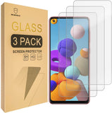 Mr.Shield [3-Pack] Designed For Samsung Galaxy A21s [Tempered Glass] [Japan Glass with 9H Hardness] Screen Protector with Lifetime Replacement