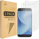 Mr.Shield [3er-Pack] entworfen für Samsung Galaxy J7 Pro [passt nicht für J7 Sky Pro] [gehärtetes Glas] Displayschutzfolie [0,3 mm ultradünn, 9H-Härte, 2,5D runde Kante] mit lebenslangem Ersatz