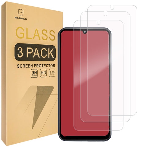 Mr.Shield [3-Pack] Screen Protector For Samsung Galaxy M34 5G / Galaxy F34 5G [Tempered Glass] [Japan Glass with 9H Hardness] Screen Protector with Lifetime Replacement