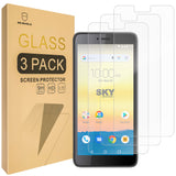 Mr.Shield [3-Pack] Screen Protector For Sky Devices Elite P55 [Tempered Glass] [Japan Glass with 9H Hardness] Screen Protector with Lifetime Replacement