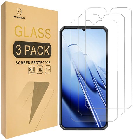 Mr.Shield Screen Protector compatible with Oukitel WP52 [Tempered Glass] [3-PACK] [Japan Glass with 9H Hardness]