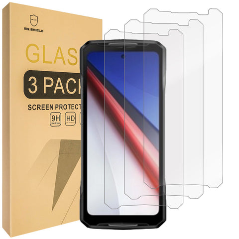 Mr.Shield Screen Protector compatible with Doogee V40 / V40 Pro [Tempered Glass] [3-Pack] [Japan Glass with 9H Hardness]