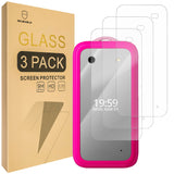 Mr.Shield Screen Protector compatible with HMD Barbie [Front Screen Only] [Tempered Glass] [3-Pack] [Japan Glass with 9H Hardness]