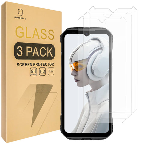 Mr.Shield Screen Protector compatible with DOOGEE V Max Plus [Tempered Glass] [3-PACK] [Japan Glass with 9H Hardness]