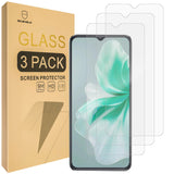 [3-Pack]-Mr.Shield Designed For Oukitel C38 [Tempered Glass] [Japan Glass with 9H Hardness] Screen Protector with Lifetime Replacement