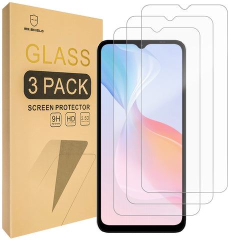 Mr.Shield Screen Protector compatible with DOOGEE N55 / N55 Pro / N55 Plus [Tempered Glass] [3-PACK] [Japan Glass with 9H Hardness]