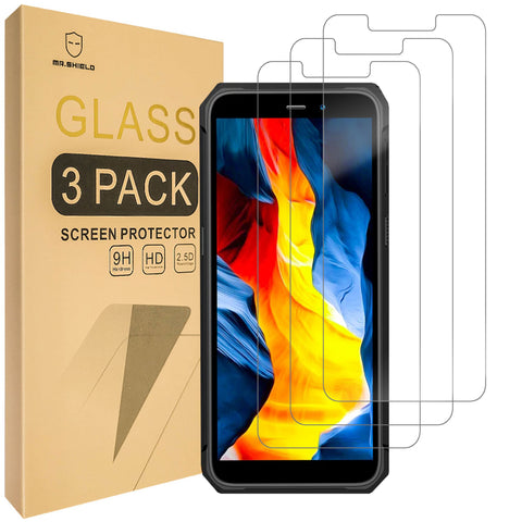 Mr.Shield Screen Protector compatible with OUKITEL G2 [Tempered Glass] [3-Pack] [Japan Glass with 9H Hardness]