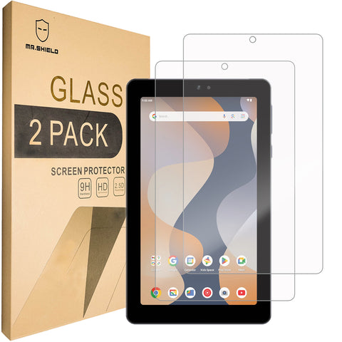 Mr.Shield Screen Protector compatible with onn. 7" Tablet Gen 4 (2024 Model) [Tempered Glass] [2-PACK] [Japan Glass with 9H Hardness]