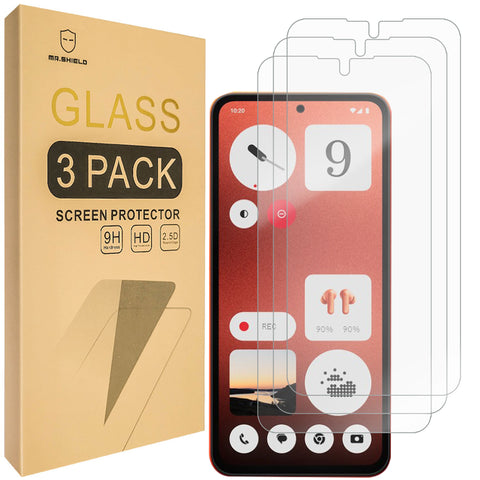 Mr.Shield Screen Protector compatible with Nothing (CMF Phone 1) [Tempered Glass] [3-PACK] [Japan Glass with 9H Hardness]