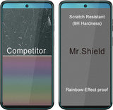 Mr.Shield [3er-Pack] Entwickelt für Motorola Moto G53 5G [Gehärtetes Glas] [Japanisches Glas mit 9H-Härte] Displayschutzfolie mit lebenslangem Ersatz