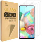 Mr.Shield [3-Pack] Designed For Samsung Galaxy A71 [Tempered Glass] [Japan Glass with 9H Hardness] Screen Protector with Lifetime Replacement